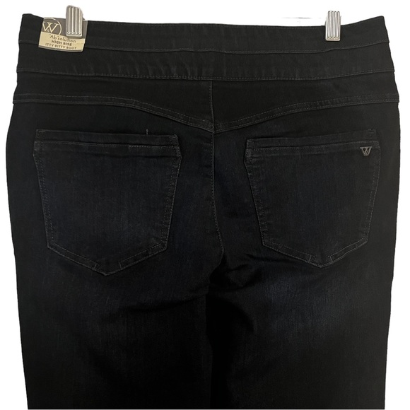 #24 ☑️Wit & Wisdom /Democracy Indigo HighRise Itty Bitty Boot Ab Solutions Jean - Picture 9 of 15
